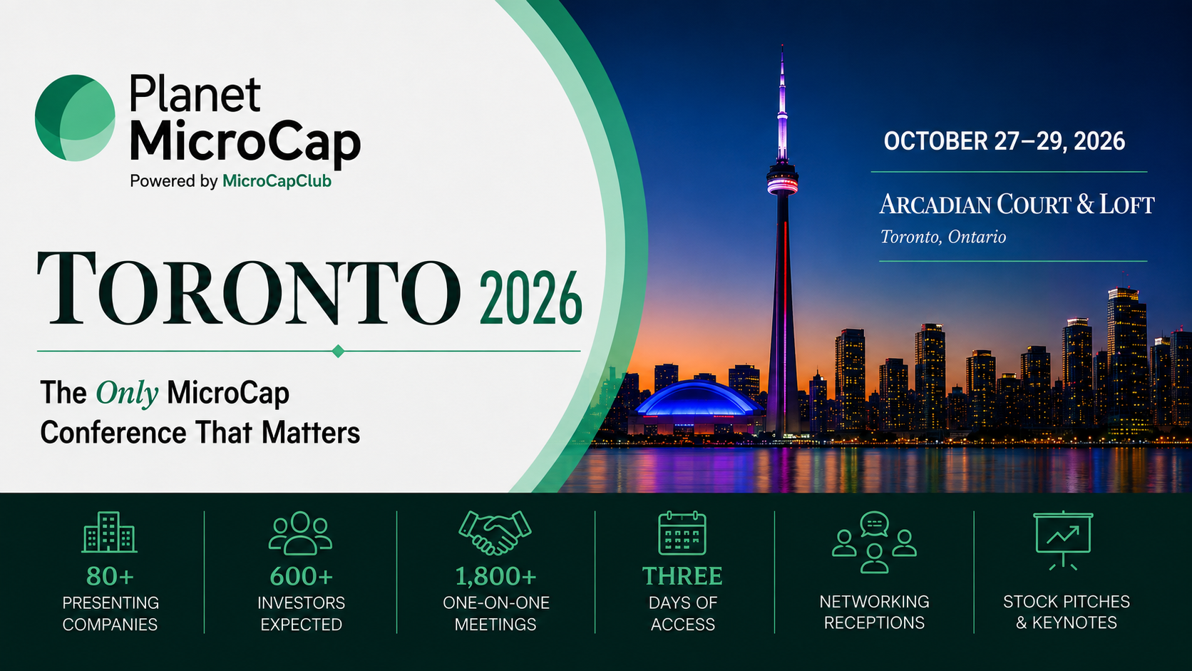 Planet MicroCap Toronto 2026 - First 60+ Companies, Speakers & Sponsors